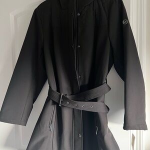 MICHAEL Michael Kors Hooded Black Coat. Brand new with tags. Size 0X.